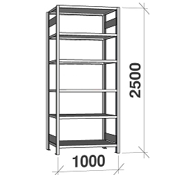 Lagerhylla 2500H x 1000B