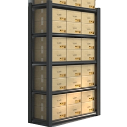 Lagerhylla Boltless, 150kg/hyllplan lackerad
