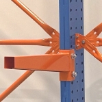 Enkelsidigt grenställ 3 st Pelare, 12 st Arm 600 mm/2500Hx3000Bx600D