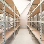 Starter bay 2500x1800x600 480kg/level,3 levels with chipboard 22mm Used