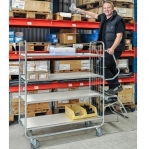 Trolley 3 shelves, 1195x470x1120, 250 kg