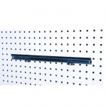 Plastic tray strip 555 mm with fixing to the perforated panel