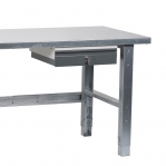 Workstation 1500x800 with steel top