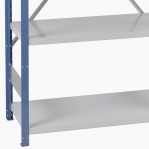 Starter bay 2500x1000x400 200kg/shelf,6 shelves, blue/light gray
