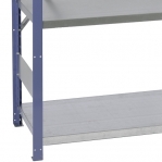 Starter bay 2500x1000x400 200kg/shelf,6 shelves, blue/Zn