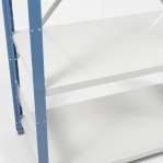 Extension bay 2500x1000x300 200kg/shelf,6 shelves, blue/light gray