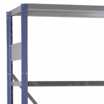 Starter bay 2500x1000x500 200kg/shelf,6 shelves, blue/Zn