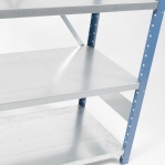 Extension bay 2500x1000x300 200kg/shelf,6 shelves, blue/Zn