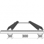 Däckhylla 1250x500