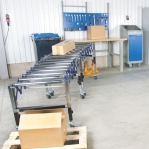 Flexible roller conveyor 1295mm