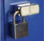 Padlock pin for clothing cabinet
