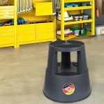 Plastic kickstool, dark gray, Wedo SuperStep