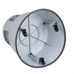 Plastic kickstool, light gray, Wedo