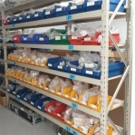Starter bay 2100x1400x500 600kg/level,3 levels with chipboard MAXI used