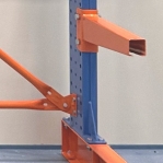 Enkelsidigt grenställ 3 st Pelare, 12 st Arm 600 mm/3000Hx3000Bx600D