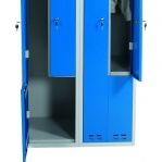 Clothing cabinet, blue/grey 4 d/Z-model 1920x800x550