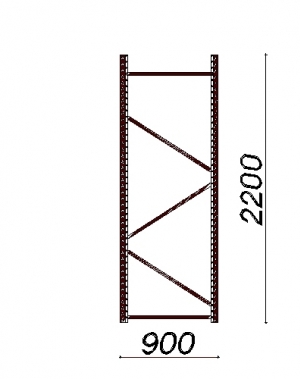 Side frame 2200x900 mm UNIVERSAL