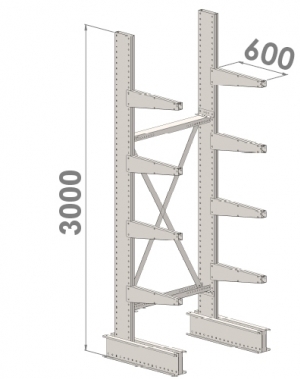 Starter bay 3000x1000x600,5 levels