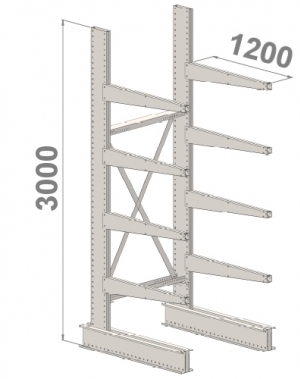 Starter bay 3000x1000x1200,5 levels