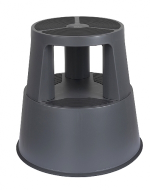 Plastic kickstool, dark gray, Wedo SuperStep