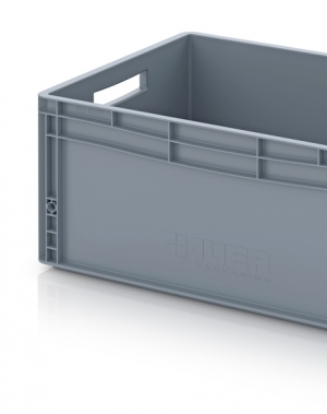 Plastic box 600x400x270, grey