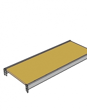 Hyllplan 1950x800 440kg, spånskiva MAXI