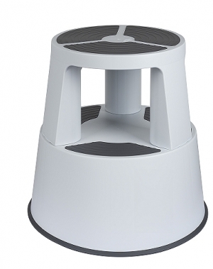 Plastic kickstool, light gray, Wedo