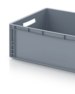 Plastic box 600x400x220, grey