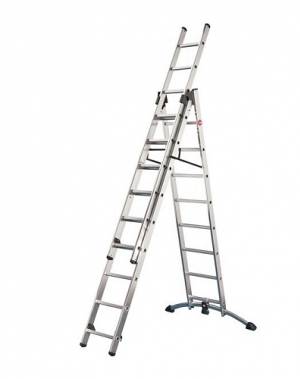 The versatile universal household ladder 2x9+8 steps