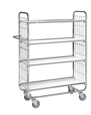 Flexibel hyllvagn 4 plan 815x470x1590mm, 250kg