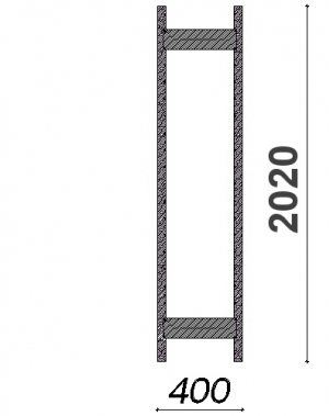 Gavel 2020x400 ZN, Kasten