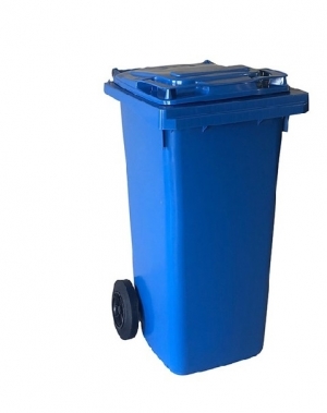 Refuse bin 120L blue