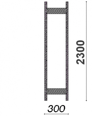 Gavel 2300x300 ZN, Kasten