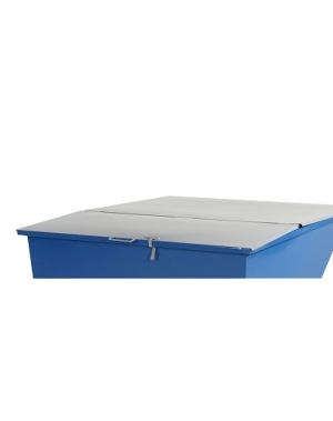 Flat lid for tipping container 3000 l, grey