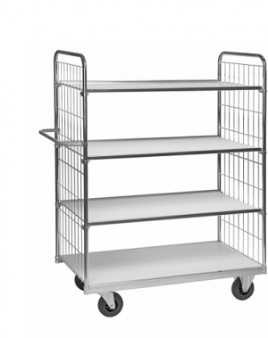 Robust flexible shelf trolley 1590x650x1695H/300 kg