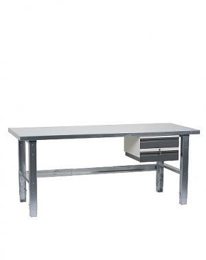 Workstation 2000x800 with steel top