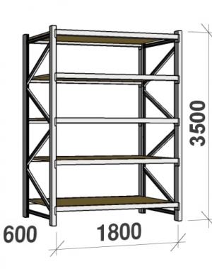 Laoriiul põhiosa 3500x1800x600 480kg/tasapind,5 PLP tasapinda MAXI