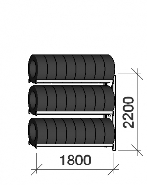 Add On bay 2200x1800x500,3 levels