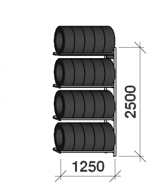 Add On bay 2500x1250x600,4 levels