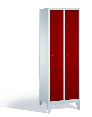 3-tier locker, 6 doors, 1850x610x500 mm
