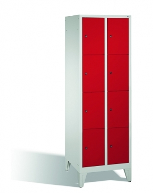 4-tier locker, 8 doors, 1850x610x500 mm