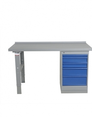 Worktable w. drawer un. 5 draw. 2000x800 mm, vinyl