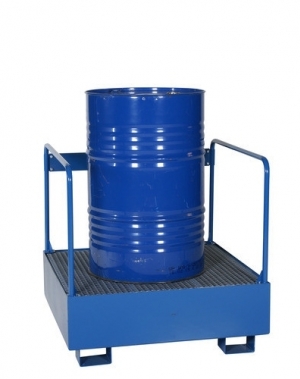 1 drum standing with safety railing 950x950x910
