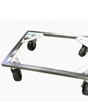 Tray trolley 600x400mm, PU wheels