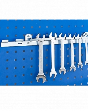 Horisontaalne mutrivõtmete hoidik perfoseinale 70x290 mm