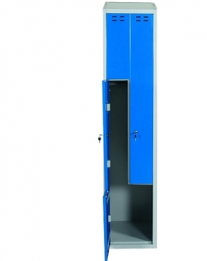Klädskåp, blå/grå 2 d/Z-modell 1920x400x550