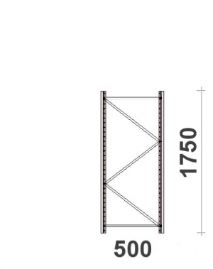 Hyllgavel 1750x500 mm MAXI