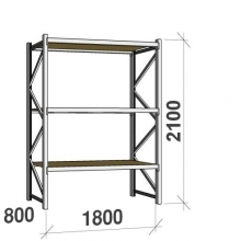 Starter bay 2100x1800x800 480kg/level,3 levels with chipboard