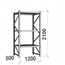 Maxi starter bay 2100x1200x500 600kg/level,3 levels with steel decks