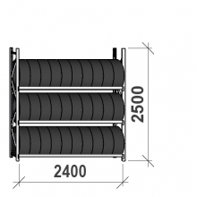 Starter Bay 2500x2400x500, 3 levels